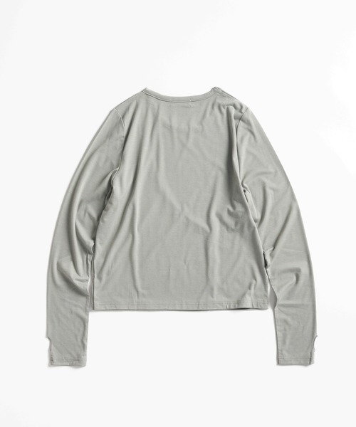 MUHET(ミュエータ)の「design long sleeve t-shirt / デザインロンT(Tシャツ/カットソー・レディース・ネイビー/ピンク/グレイッシュベージュ・FREE)」の18枚目の写真