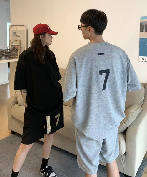 ストリート ルーズシャツ ハーフパンツ セットアップ 韓国 n1664 4694_5.jpg