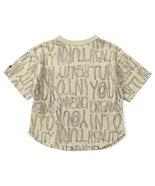 F.O.KIDS（エフオーキッズ）の「【ジュニア対応】総柄ラウンド半袖Tシャツ（Tシャツ/カットソー・キッズ・グリーン/キナリ・90/100/110/120/80/130/140）」の4枚目の写真