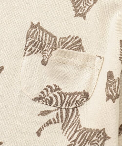 F.O.KIDS（エフオーキッズ）の「【ジュニア対応】総柄ラウンド半袖Tシャツ（Tシャツ/カットソー・キッズ・グリーン/キナリ・90/100/110/120/80/130/140）」の8枚目の写真