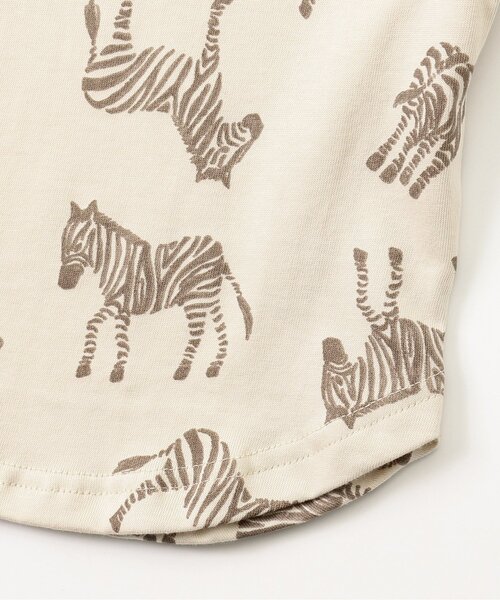 F.O.KIDS（エフオーキッズ）の「【ジュニア対応】総柄ラウンド半袖Tシャツ（Tシャツ/カットソー・キッズ・グリーン/キナリ・90/100/110/120/80/130/140）」の10枚目の写真