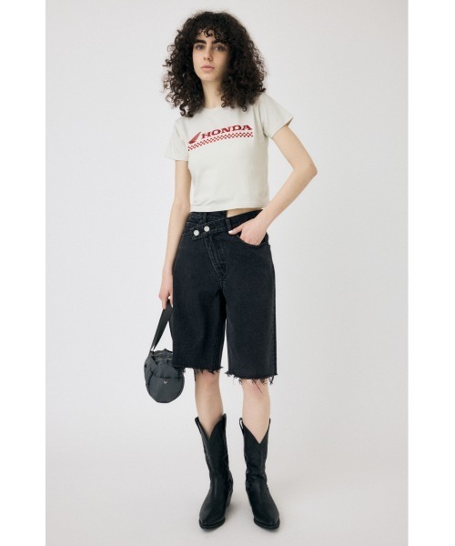 特売 CROSS WAIST HALF パンツ（デニムパンツ）｜MOUSSY（マウジー パンツ