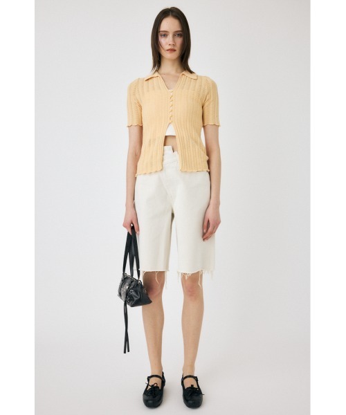 MOUSSY CROSS WAIST HALF PANTS デニムハーフパンツ MOUSSY | CROSS WAIST ハーフパンツ (ショートパンツ ) |SHEL