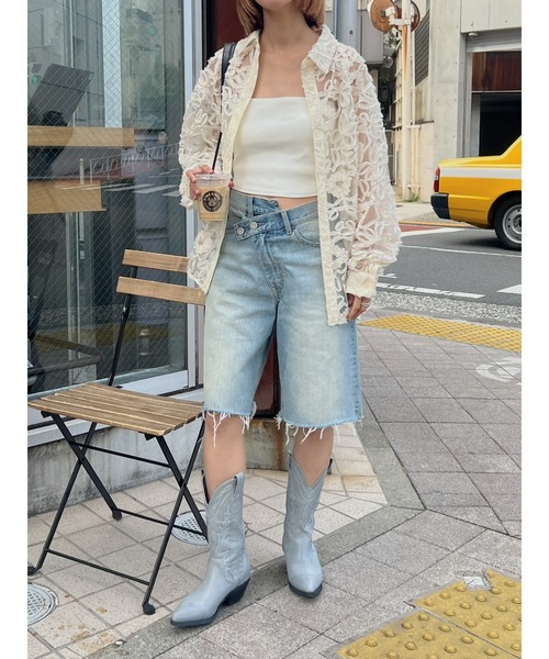 moussy CROSSデニム CROSS WAIST WIDE STRAIGHT（デニムパンツ）｜MOUSSY（マウジー