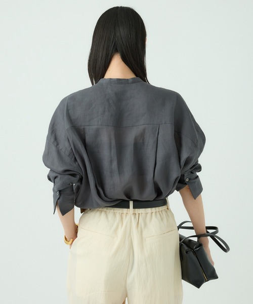 Chaos(カオス)の「Chaos(カオス)/リスタラミーシャツ(シャツ/ブラウス・レディース・チャコール/ホワイト・FREE)」の14枚目の写真