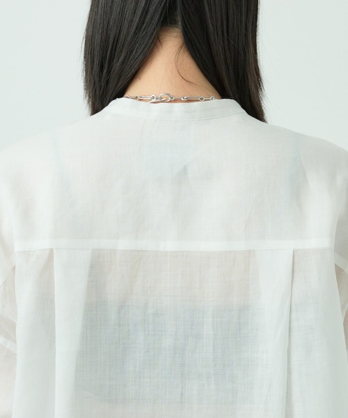 Chaos(カオス)の「Chaos(カオス)/リスタラミーシャツ(シャツ/ブラウス・レディース・チャコール/ホワイト・FREE)」の21枚目の写真