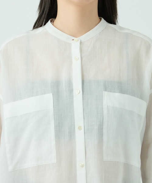 Chaos(カオス)の「Chaos(カオス)/リスタラミーシャツ(シャツ/ブラウス・レディース・チャコール/ホワイト・FREE)」の22枚目の写真