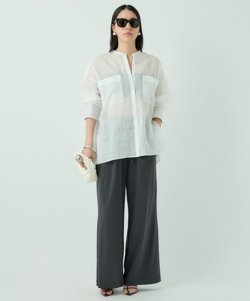 Chaos(カオス)の「Chaos(カオス)/リスタラミーシャツ(シャツ/ブラウス・レディース・チャコール/ホワイト・FREE)」の3枚目の写真