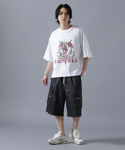 DANKE SCHON（ダンケシェーン）の「DankeSchon/ダンケシェーン/SWITCH S/S TEE EMPIRES（Tシャツ/カットソー・メンズ・ホワイト/ブラック・M/L）」の9枚目の写真