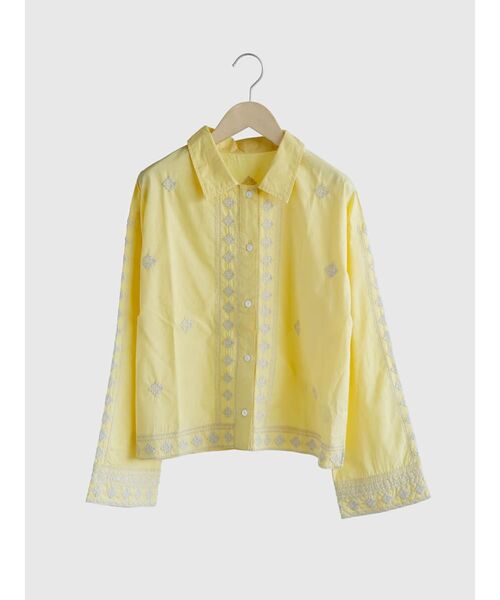 FIKA.(フィーカ)の「Ethnic embroidered shirt(シャツ/ブラウス・レディース・ブラック/オフホワイト/イエロー・MEDIUM)」の15枚目の写真