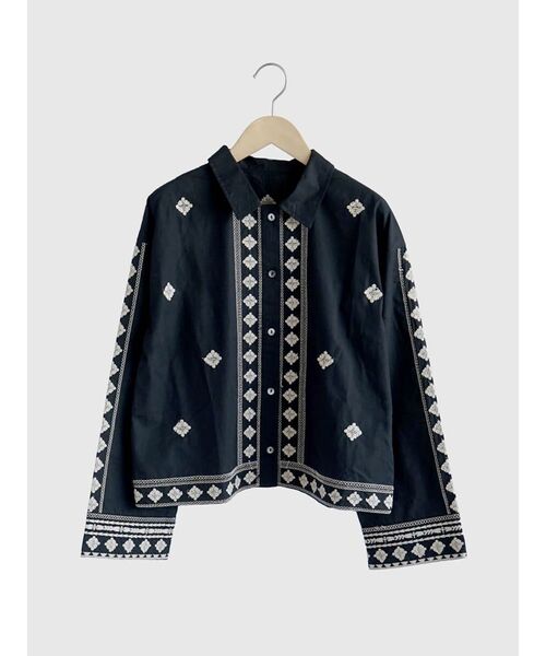 FIKA.(フィーカ)の「Ethnic embroidered shirt(シャツ/ブラウス・レディース・ブラック/オフホワイト/イエロー・MEDIUM)」の17枚目の写真