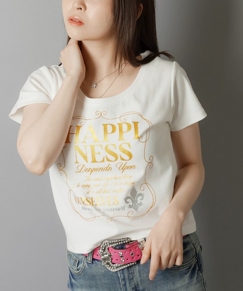 KOGYARU x SPINNS ホワイトTシャツ Sサイズ KOGYARU✖️SPINNS Tシャツ Sサイズ 白 コギャル スピンズ アイドル