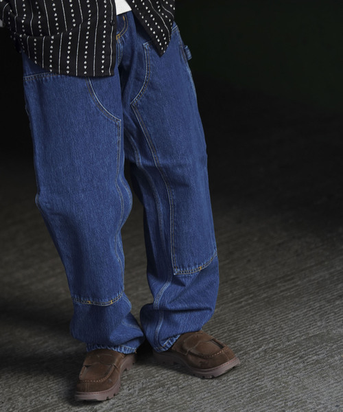 Carhartt WIP（カーハートダブリューアイピー）の「Carhartt / カーハート ダブリューアイピー DOUBLE KNEE PANT（デニムパンツ・メンズ・ブルー/ブラック・32/30）」の3枚目の写真