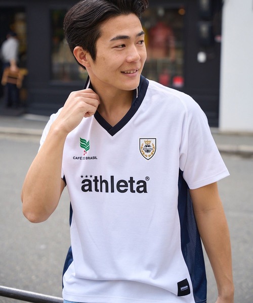 ATHLETA（アスレタ）の「［ athleta ］ゲームシャツ（Tシャツ/カットソー・レディース・ホワイト/ネイビー・M）」の3枚目の写真