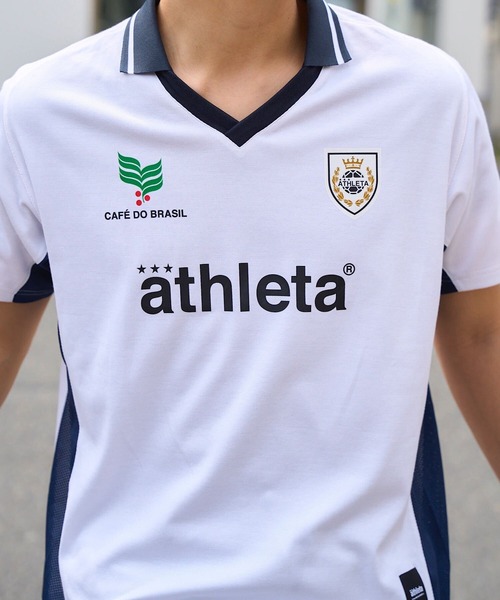 ATHLETA（アスレタ）の「［ athleta ］ゲームシャツ（Tシャツ/カットソー・レディース・ホワイト/ネイビー・M）」の15枚目の写真