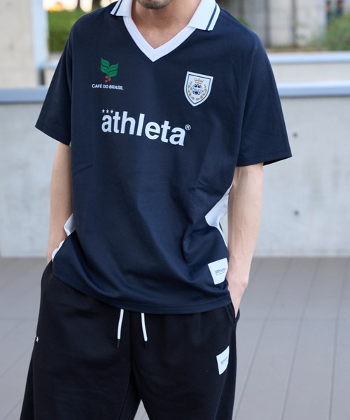 ATHLETA（アスレタ）の「［ athleta ］ゲームシャツ（Tシャツ/カットソー・レディース・ホワイト/ネイビー・M）」の11枚目の写真