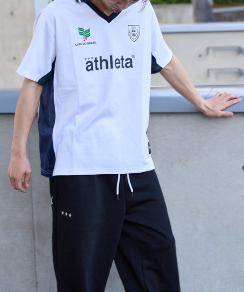 ATHLETA（アスレタ）の「［ athleta ］ゲームシャツ（Tシャツ/カットソー・レディース・ホワイト/ネイビー・M）」の6枚目の写真