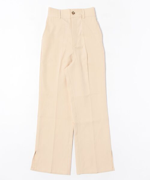 urge：（アージコロン ）の「【URGE:】シルエット フレア スリット パンツ（スラックス・レディース・アイボリー/ブラック/ライトベージュ/チャコールグレー/ブラウン/ミント・SMALL/MEDIUM/LARGE）」の21枚目の写真