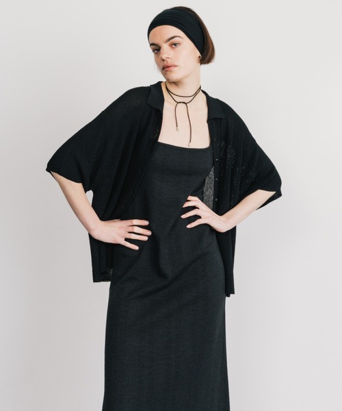 ACETATE KNIT SHIRTS/アセテートニットシャツ（シャツ/ブラウス