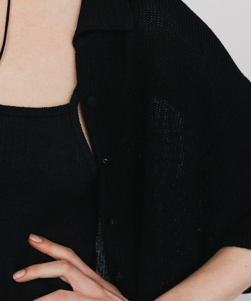 ブラウス シャツ ACETATE KNIT SHIRTS/アセテートニットシャツ レディース ACETATE KNIT SHIRTS/アセテートニットシャツ（シャツ/ブラウス