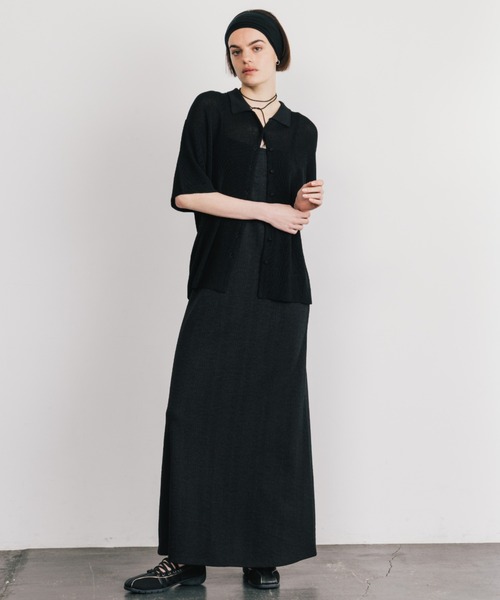 クレドナ CREDONA アセテート ニット キャミ ACETATE KNIT CAMI【2025 新作】 CREDONA - 【25SS】ACETATE KNIT CAMI / アセテート ニット