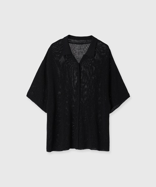 ACETATE KNIT SHIRTS/アセテートニットシャツ（シャツ/ブラウス