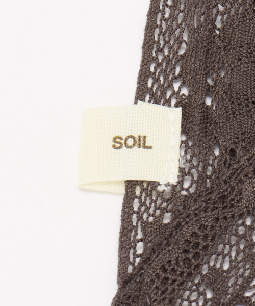 soil（ソイル）の「【SOIL/ソイル】レースストール(100cm*48cm)（ストール/ショール・レディース・ホワイト/チャコールグレー・FREE）」の4枚目の写真