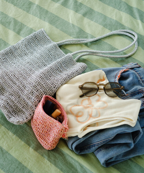 Kastane（カスタネ）の「【新色追加/4色展開】ラメクロシェポーチ（ポーチ・レディース・パープル/ブルー系その他/サーモンピンク/ホワイト・FREE）」の8枚目の写真