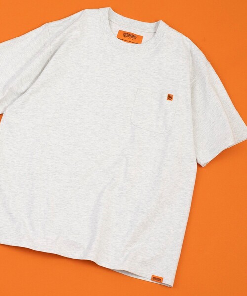 UNIVERSAL OVERALL（ユニバーサルオーバーオール）の「UNIVERSAL OVERALL/ユニバーサルオーバーオール 別注 ワークポケット TEE（Tシャツ/カットソー・メンズ・ライトグレー/ホワイト/オリーブ/ブラック・LARGE/MEDIUM）」の15枚目の写真