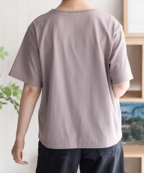 NAVY(ネイビー)の「nAvy メッセージプリントTシャツ(Tシャツ/カットソー・レディース・チャコールグレー/ホワイト/ブラウン・M/L)」の17枚目の写真
