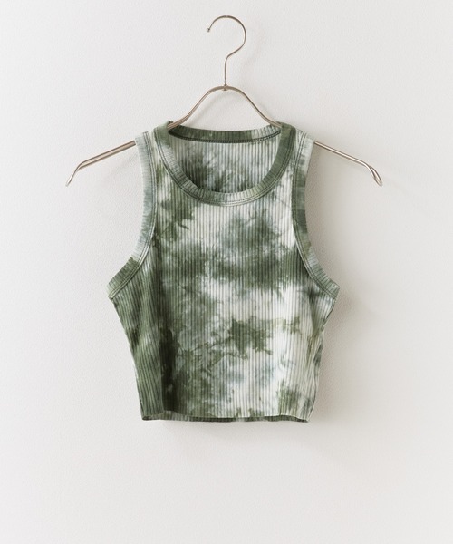 d.i.a.タトゥー柄タンクトップ Tie Dye Rib Tank Top / タイダイ柄 リブタンクトップ（タンク