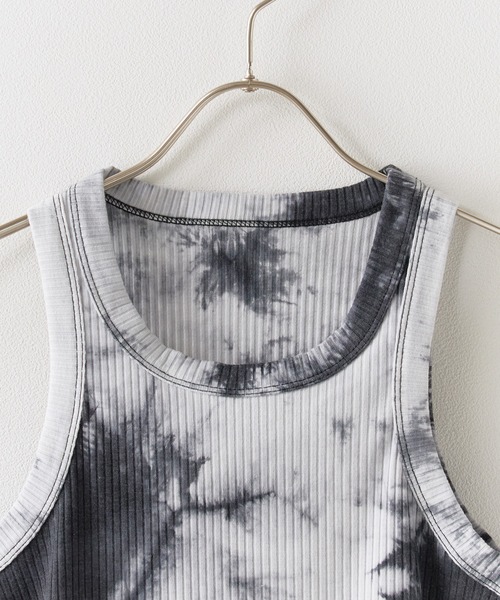 Tie Dye Rib Tank Top / タイダイ柄 リブタンクトップ（タンク