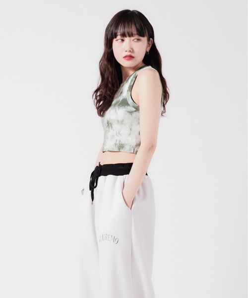 Chick(チック)の「Tie Dye Rib Tank Top / タイダイ柄 リブタンクトップ(タンクトップ・レディース・オレンジ/グリーン/ブラック・FREE)」の12枚目の写真