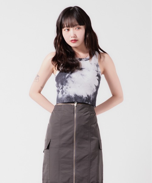 Paloma Wooltie-dye tank top　タイダイ染めタンクトップ 美品 タイダイ 絞り染 薄手タンクトップ Lの通販 by