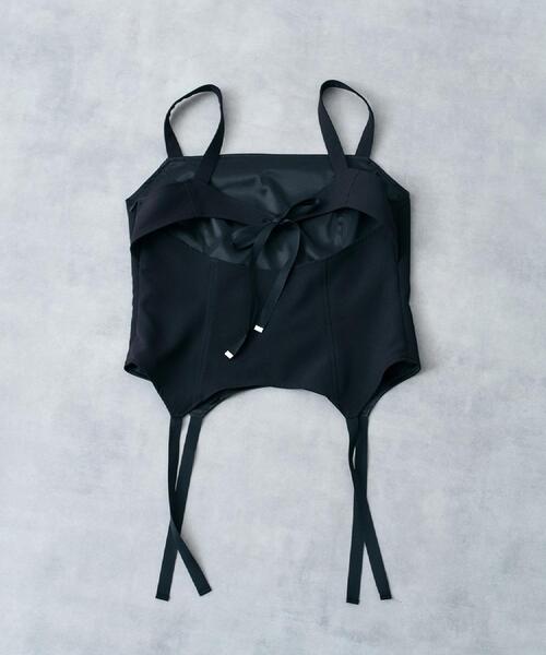 CODE A（コードエー）の「corset cami（タンクトップ・レディース・ホワイト/ブラック・00）」の11枚目の写真