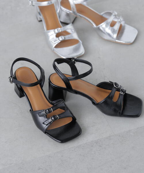 FREE'S MART(フリーズマート)の「◆ミニバックルサンダル(サンダル・レディース・レッド/ブラック/シルバー・SMALL/MEDIUM)」の18枚目の写真