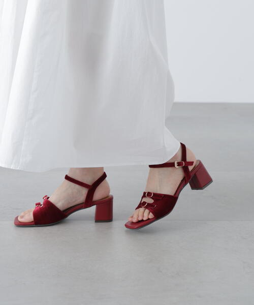 FREE'S MART(フリーズマート)の「◆ミニバックルサンダル(サンダル・レディース・レッド/ブラック/シルバー・SMALL/MEDIUM)」の16枚目の写真
