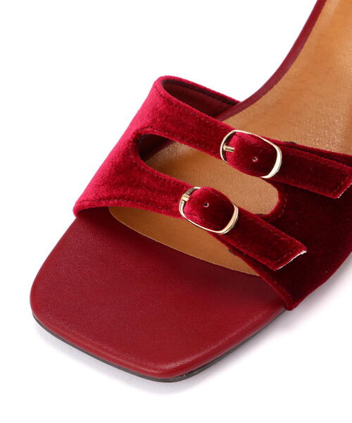 FREE'S MART(フリーズマート)の「◆ミニバックルサンダル(サンダル・レディース・レッド/ブラック/シルバー・SMALL/MEDIUM)」の10枚目の写真