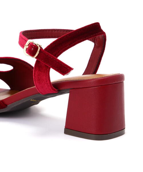 FREE'S MART(フリーズマート)の「◆ミニバックルサンダル(サンダル・レディース・レッド/ブラック/シルバー・SMALL/MEDIUM)」の9枚目の写真