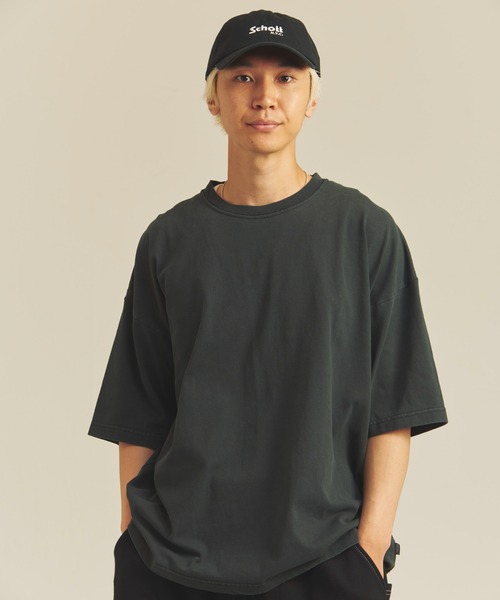 SHELTECH(シェルテック)の「SHELTECH-ピグメントプレーティング天竺-WideSSTEE(Tシャツ/カットソー・メンズ・ブラック・M/L/XL)」の8枚目の写真