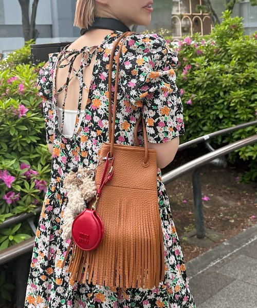 Alley Tokyo（アリートーキョー）の「【Alley select】フリンジミニショルダー（ショルダーバッグ・レディース・ブラック/ブラウン/キャメル/ベージュ・FREE）」の5枚目の写真