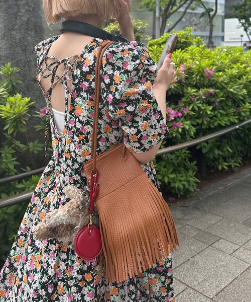 Alley Tokyo（アリートーキョー）の「【Alley select】フリンジミニショルダー（ショルダーバッグ・レディース・ブラック/ブラウン/キャメル/ベージュ・FREE）」の7枚目の写真
