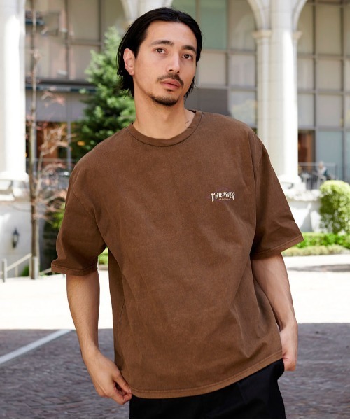 THRASHER(スラッシャー)の「『THRASHER/スラッシャー』DIAMOND LOGO PIGMENT半袖TEE (Tシャツ/カットソー・メンズ・ブラック系4/ブルー/ブラック系3/ブラウン/ブラック系1・L/M)」の17枚目の写真