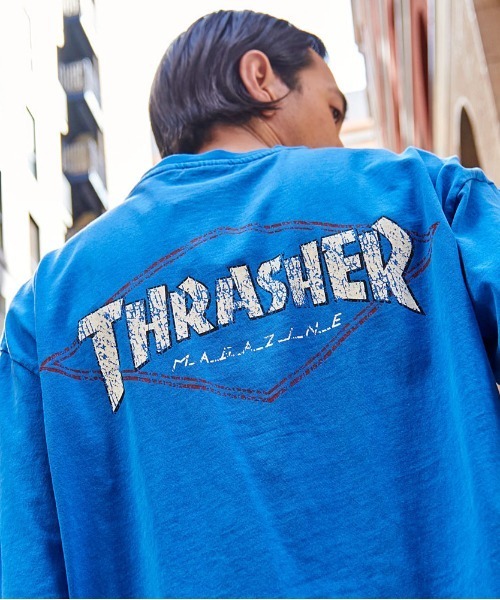 THRASHER(スラッシャー)の「『THRASHER/スラッシャー』DIAMOND LOGO PIGMENT半袖TEE (Tシャツ/カットソー・メンズ・ブラック系4/ブルー/ブラック系3/ブラウン/ブラック系1・L/M)」の19枚目の写真