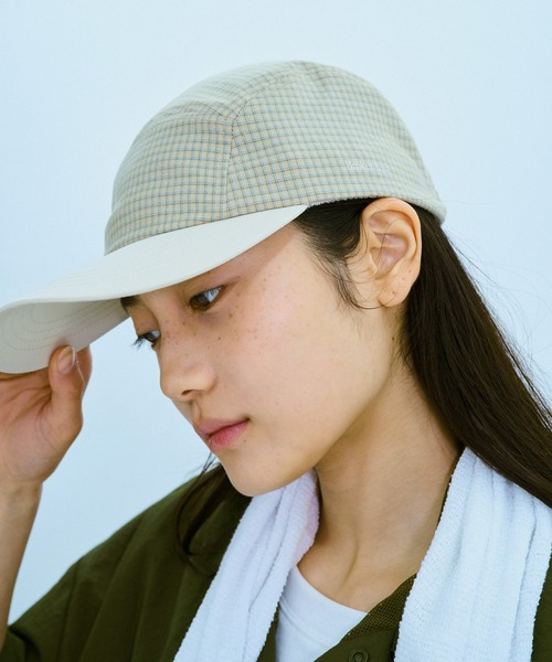 BROKEN BASE(ブロークンベース)の「ボーダーラインチェックCAP(キャップ・メンズ・アイボリー/グリーン・フリー)」の16枚目の写真
