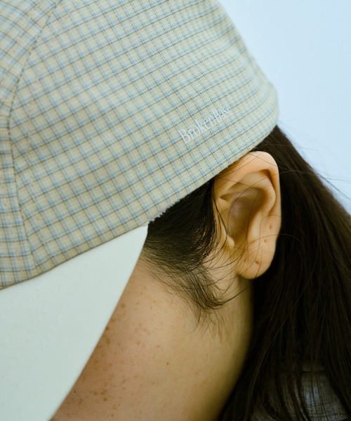 BROKEN BASE(ブロークンベース)の「ボーダーラインチェックCAP(キャップ・メンズ・アイボリー/グリーン・フリー)」の19枚目の写真