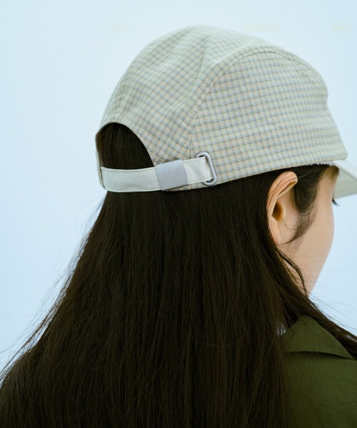 BROKEN BASE(ブロークンベース)の「ボーダーラインチェックCAP(キャップ・メンズ・アイボリー/グリーン・フリー)」の20枚目の写真