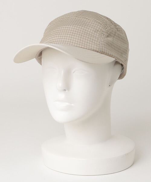 BROKEN BASE(ブロークンベース)の「ボーダーラインチェックCAP(キャップ・メンズ・アイボリー/グリーン・フリー)」の21枚目の写真