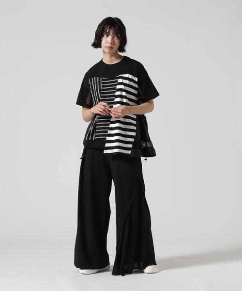 tシャツ AULA AILA/アウラアイラ/BORDER COMBINATION T-SHIRT/ボーダーコンビネーションTシャツ レディース AULA AILA/アウラアイラ/BORDER COMBINATION T-SHIRT/ボーダー