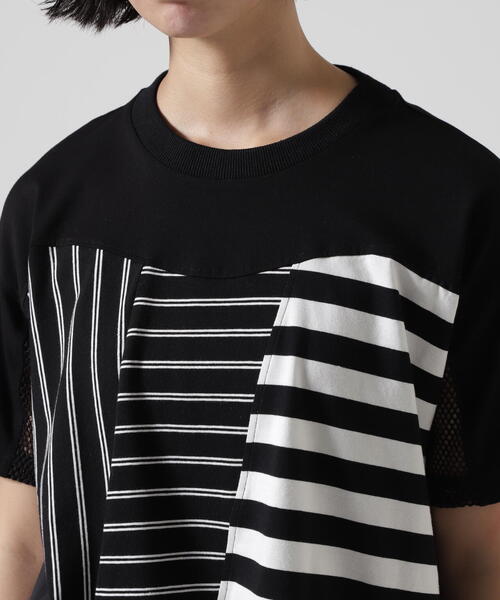 AULA AILA（アウラアイラ）の「AULA AILA/アウラアイラ/BORDER COMBINATION T-SHIRT/ボーダーコンビネーションTシャツ（Tシャツ/カットソー・レディース・ホワイト系2/ブラック・0）」の8枚目の写真